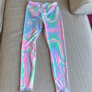 Tie-Dye Pastel Leggings - Pink, Blue & Green perfect condition never worn